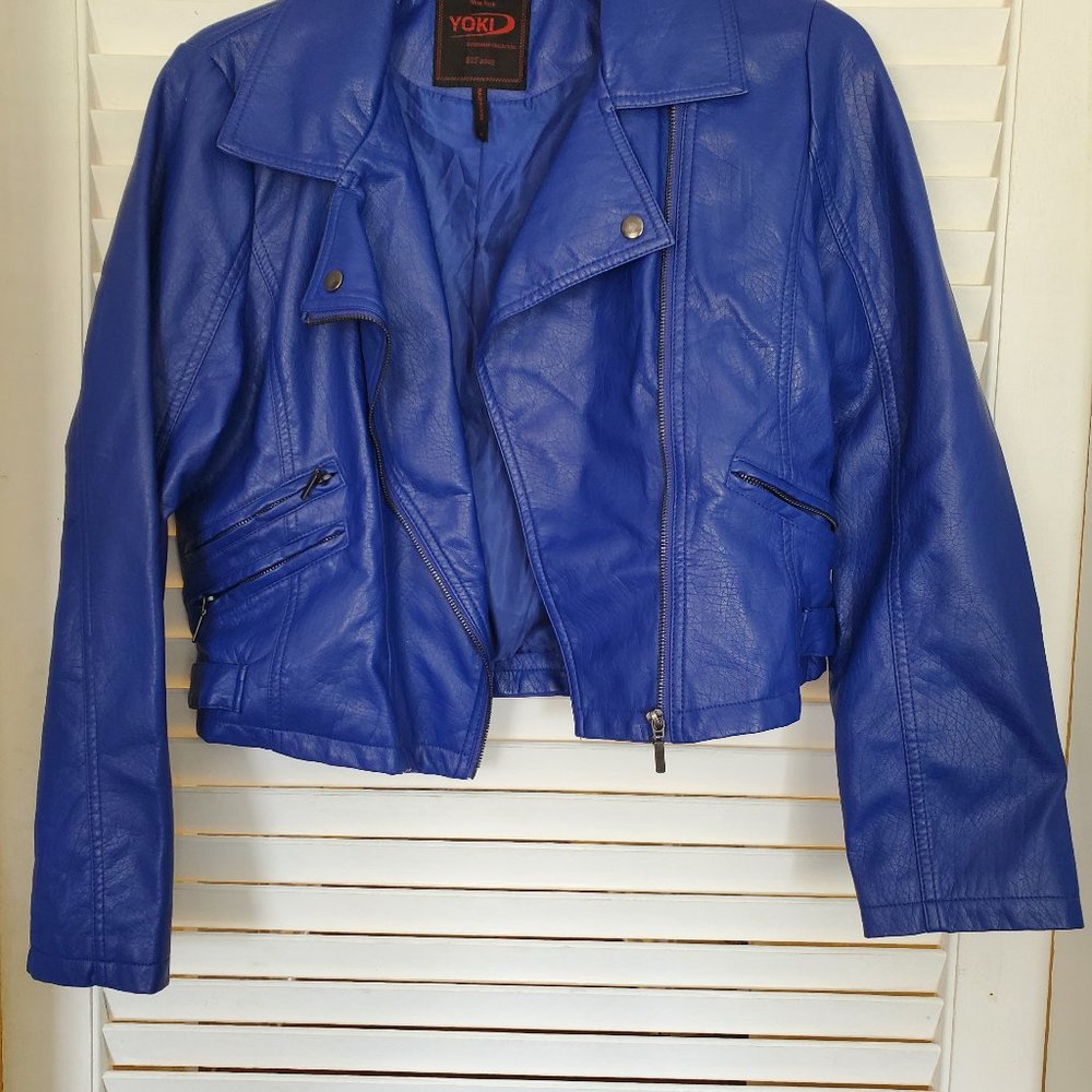 faux leather jacket